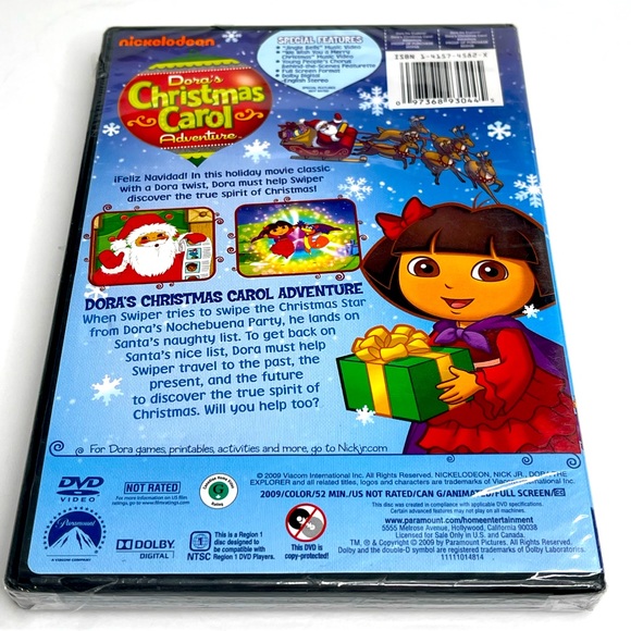 Dora The Explorer Dora’s Christmas Carol Adventure DVD - Picture 4 of 5